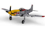 P-51D Mustang 0.49m Detroit Miss SAFE Select BNF Basic