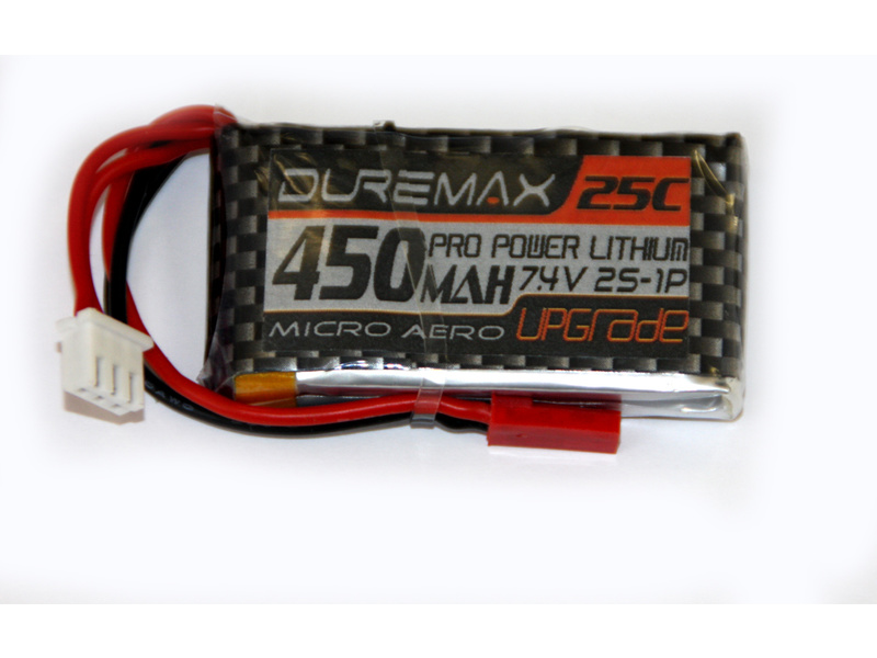 DUREMAX Power LiPol 7.4V 450mAh 25C JST