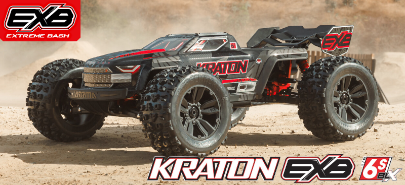 Arrma Kraton 6S BLX V6 1:8 4WD Extreme Bash RTR černá