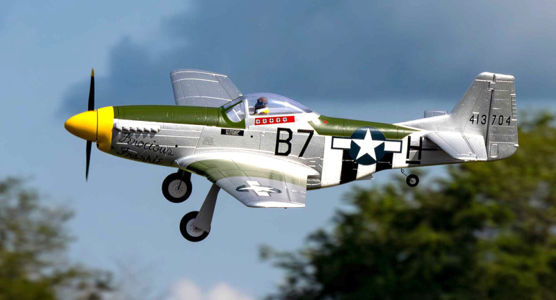 E-flite P-51D Mustang 1.0m AS3X+ SAFE Select BNF Basic