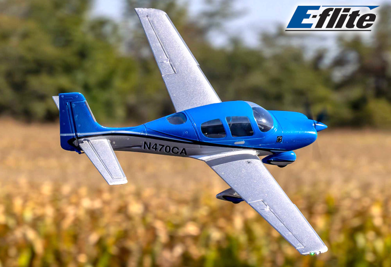 E-flite Cirrus SR22T 0.73m AS3X SAFE Select BNF Basic