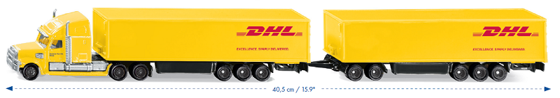 SIKU Super kamion DHL s vlekem 1:87