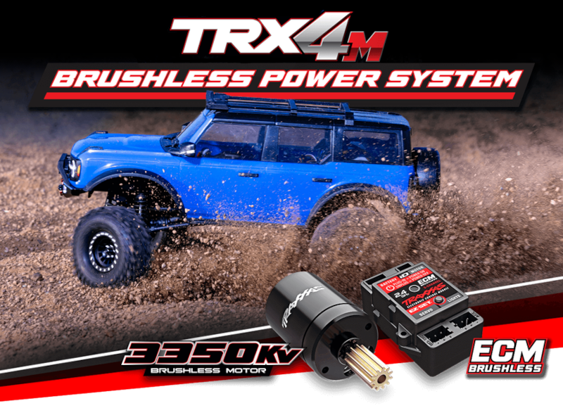 Traxxas motor střídavý 3350 Kv, střídavá říd. jednotka ECM: TRX-4M