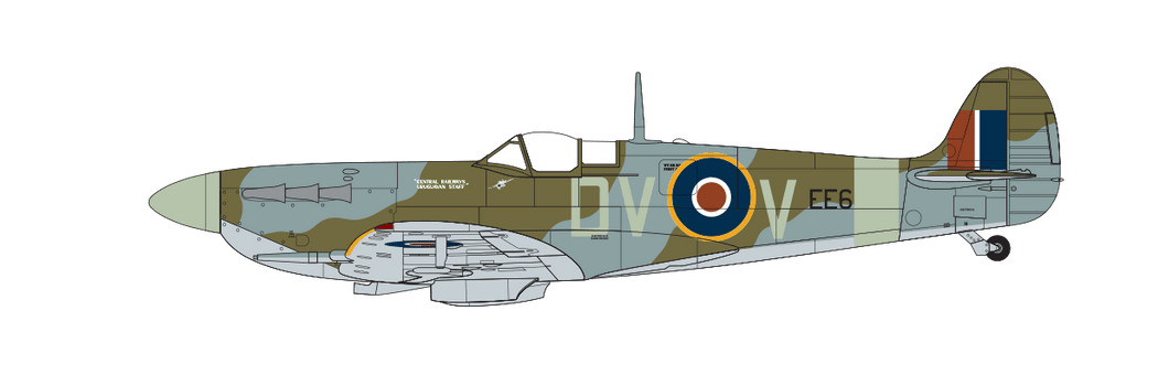 Supermarine Spitfire Mk.Vc, 'Central Railways Uruguayan Staff' presentation aircraft, No. 129 (Mysore) Squadron, Royal Air Force Ibsley, Hampshire, England, 31 May 1943. (A)