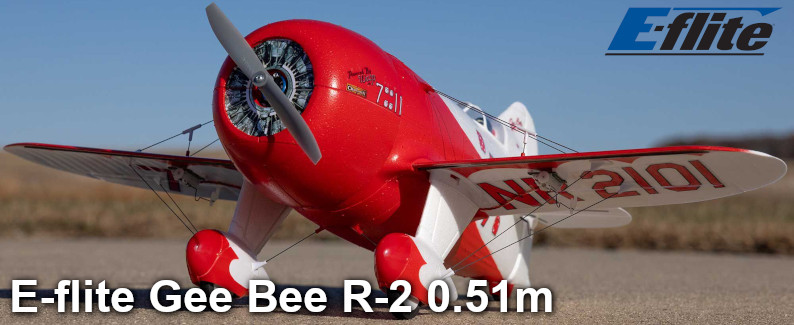 E-flite Gee Bee R-2 0.51m AS3X SAFE Select BNF Basic