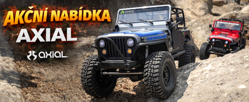 Akční nabídka RC modelů značky AXIAL