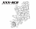 Losi XXX-SCB BL 1:10 2WD AVC | Front part