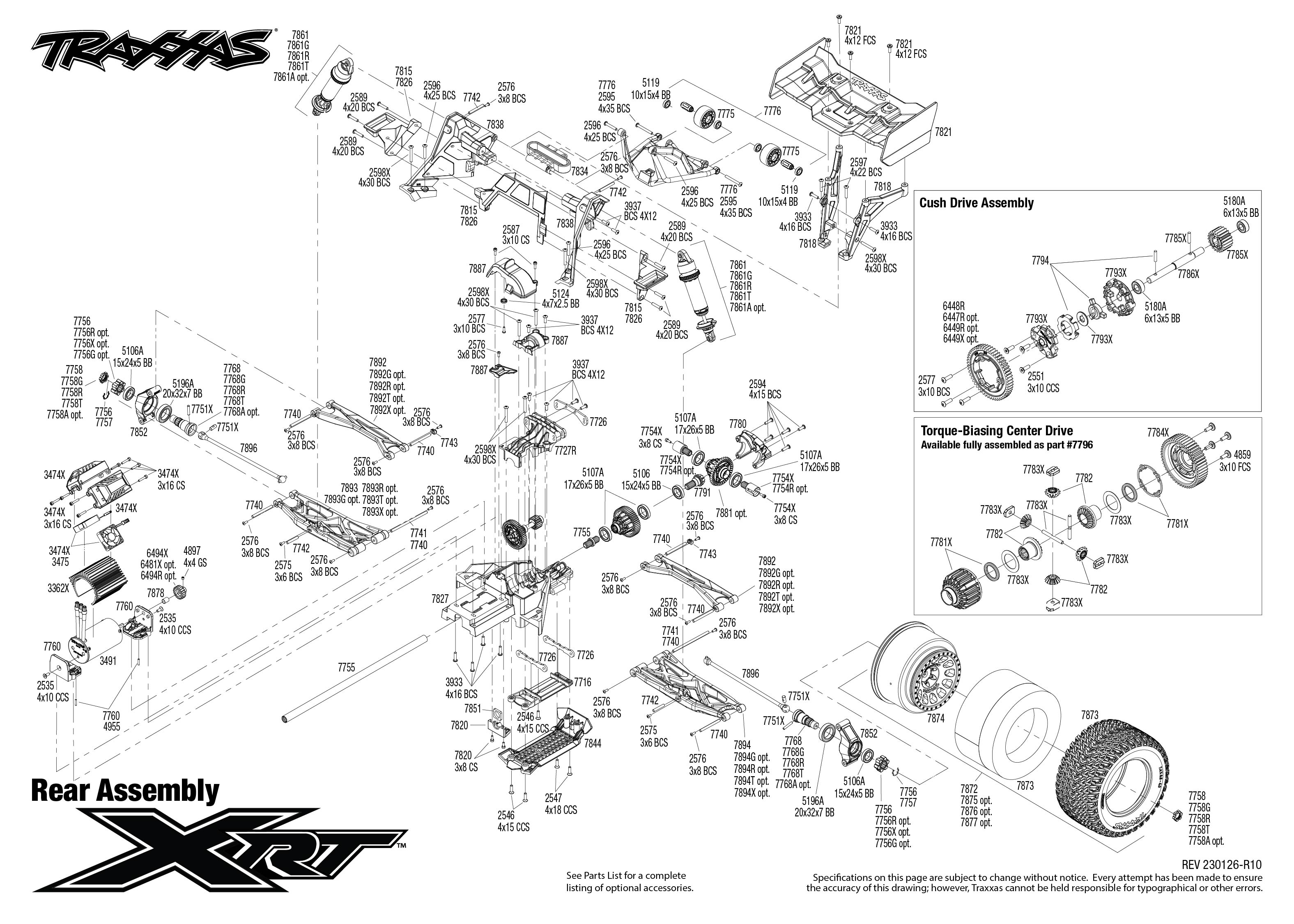 Traxxas hot sale parts catalog