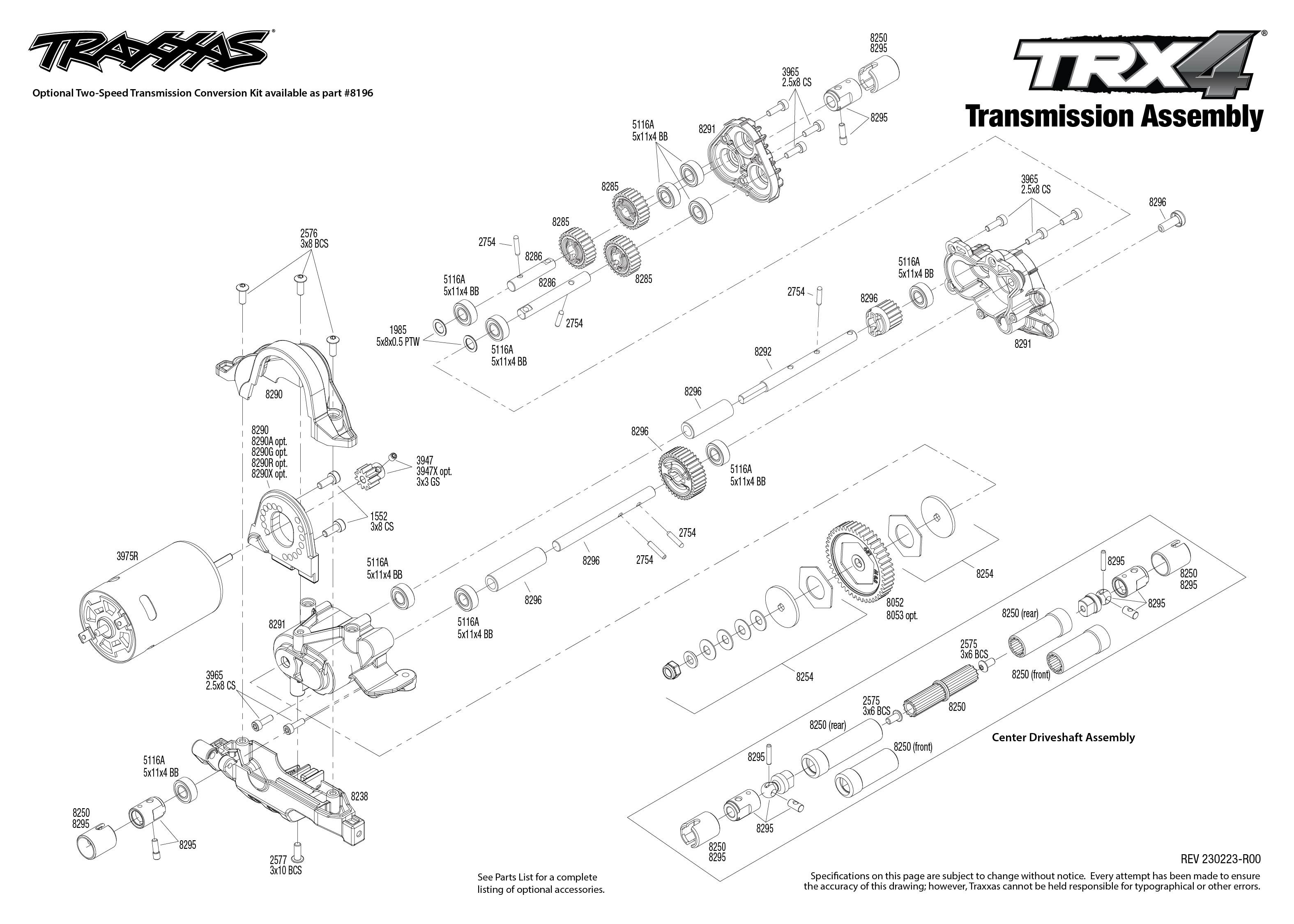 Exploded view Transmission Astra