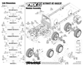 Traxxas TRX-6 Ultimate RC Hauler 6x6 1:10 RTR čer | Modular assembly