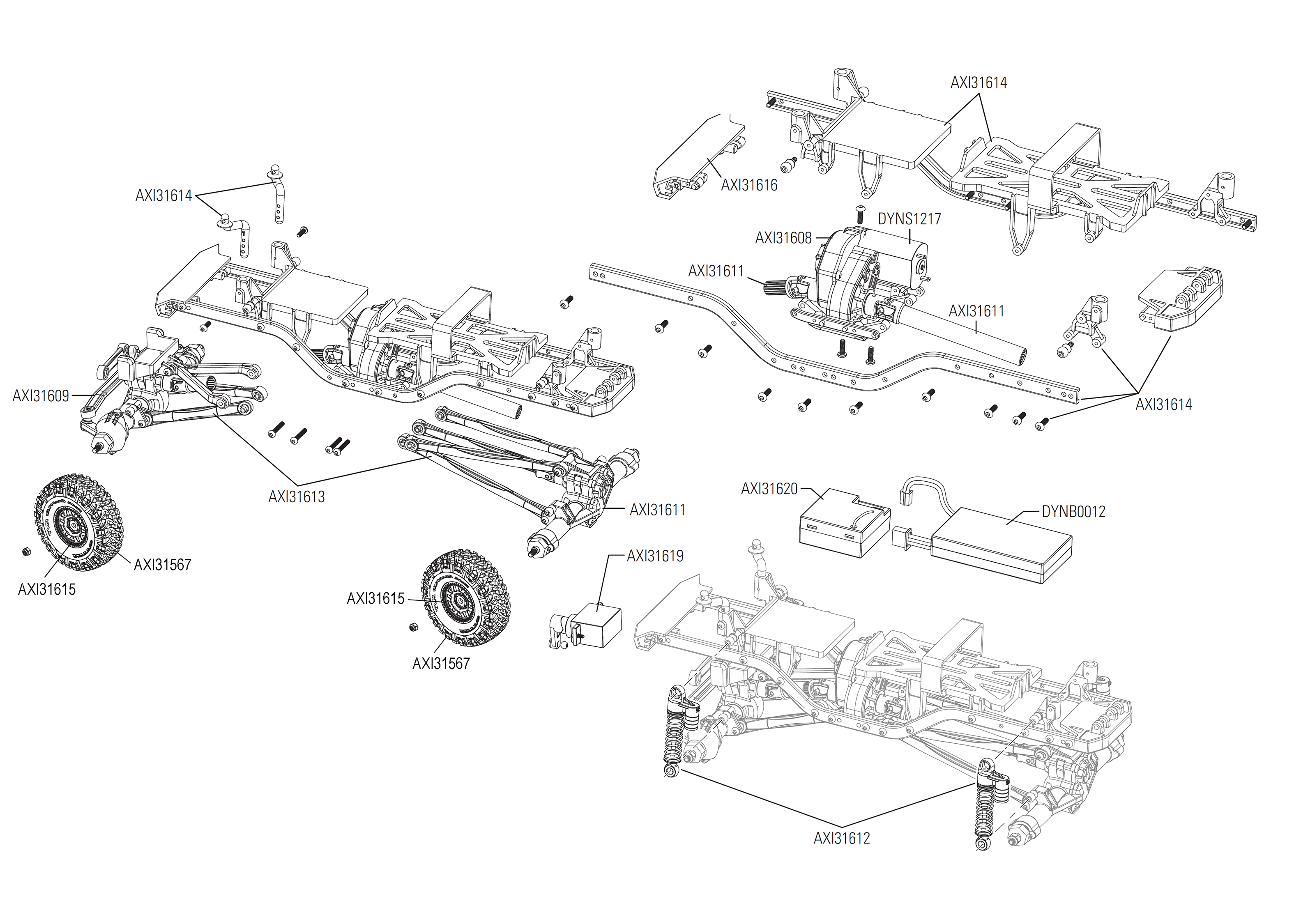 Axial online scx24 parts