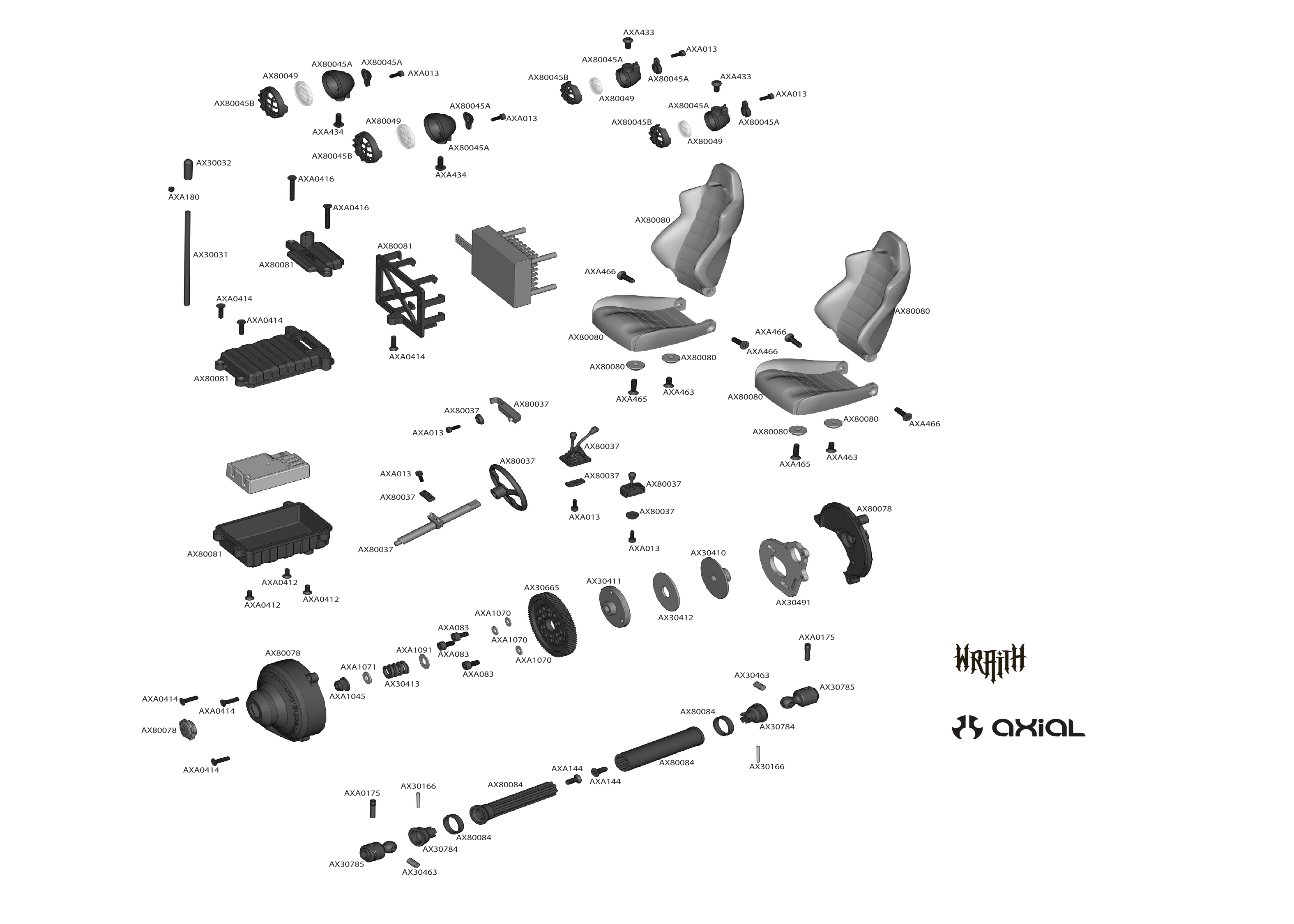 axial wraith parts