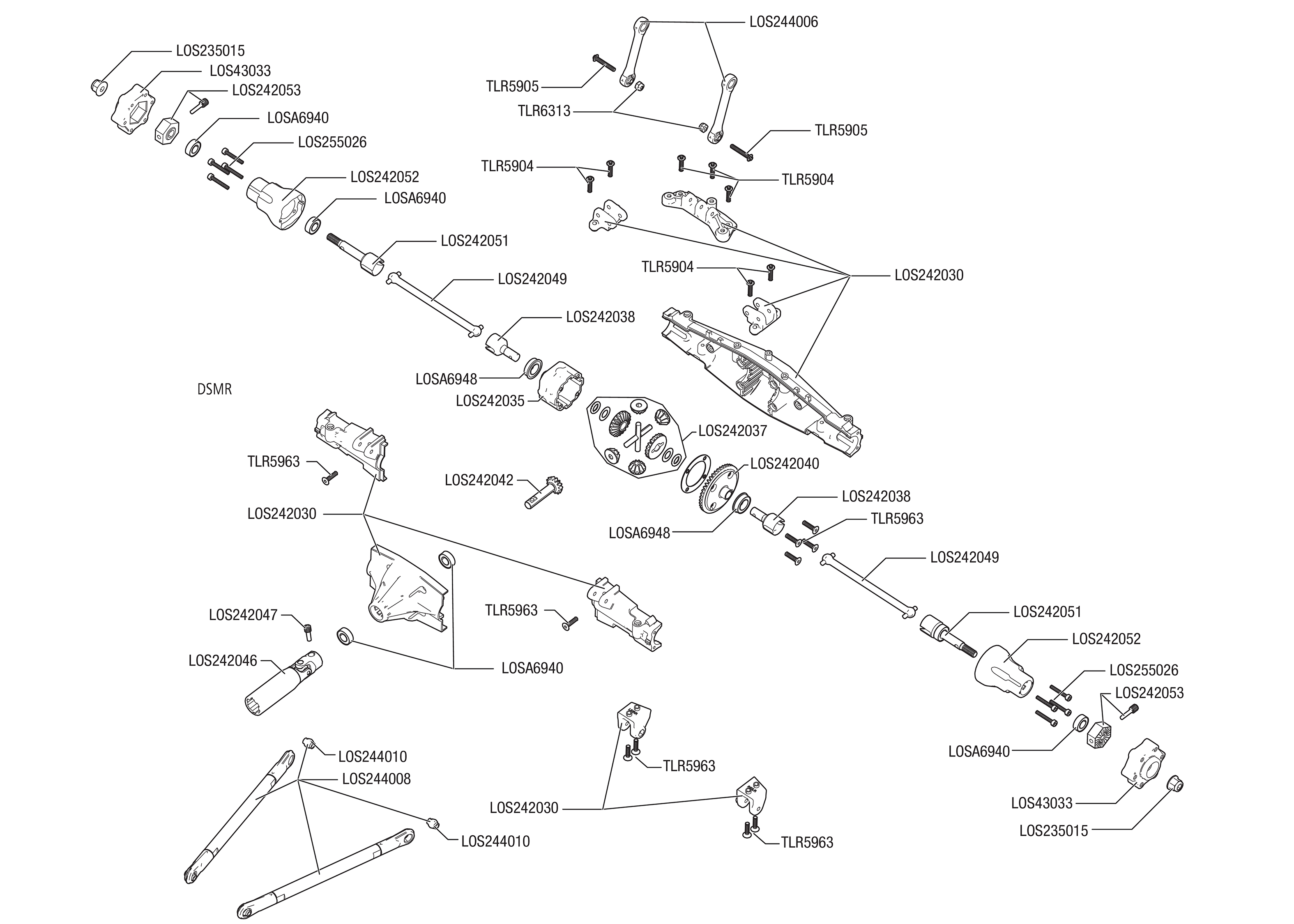 losi lmt parts