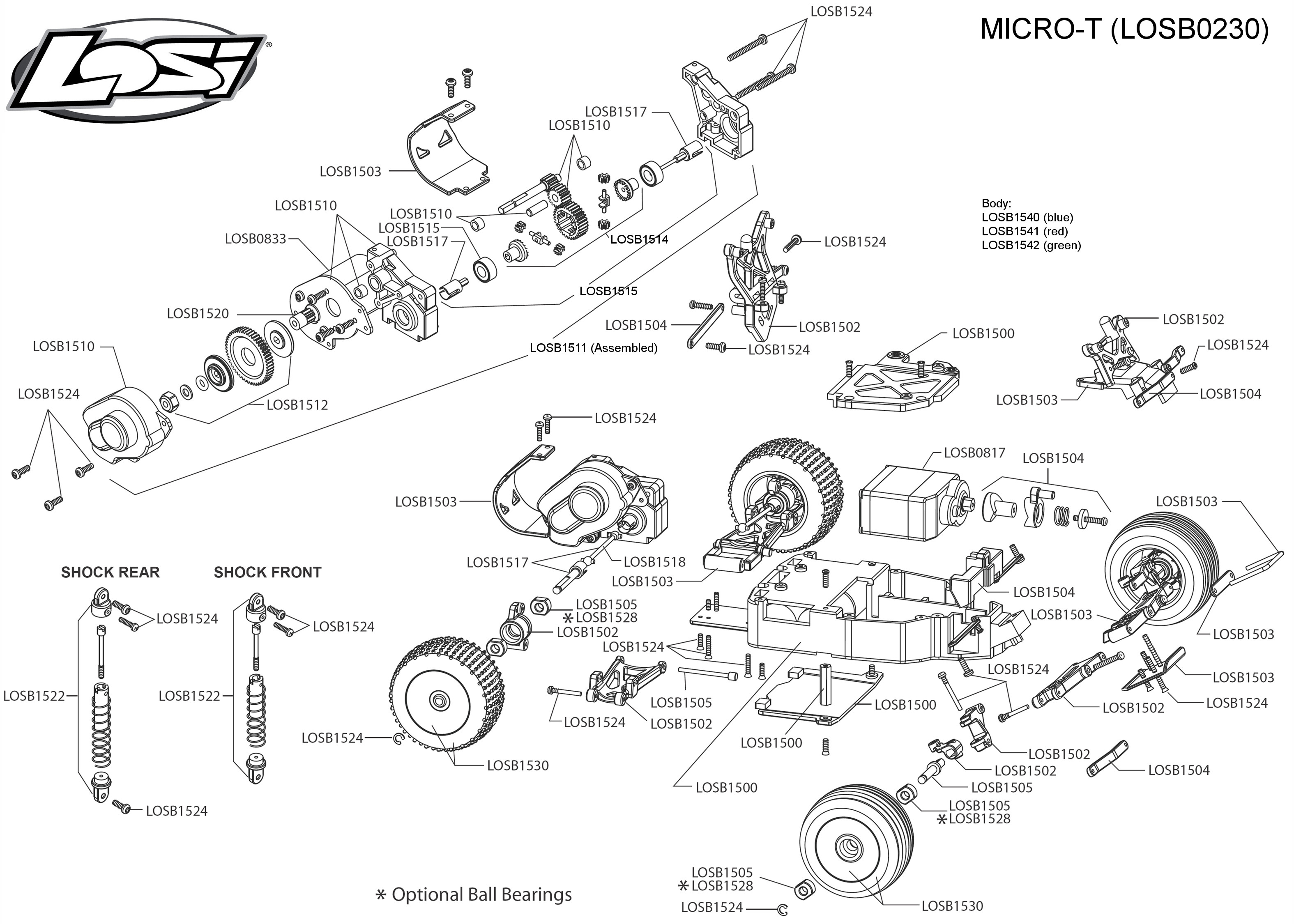 Losi parts shop