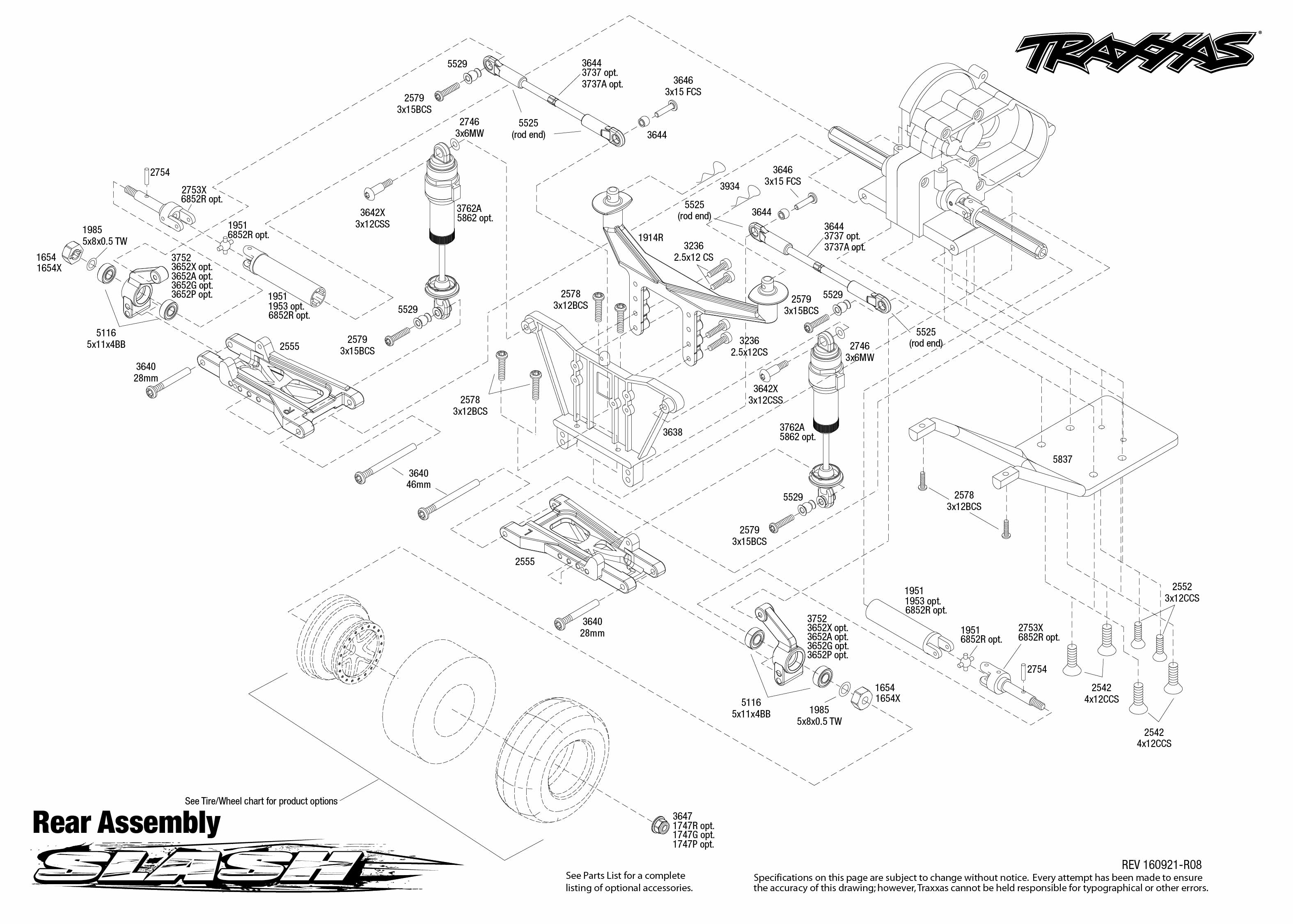 traxxas slash suspension parts