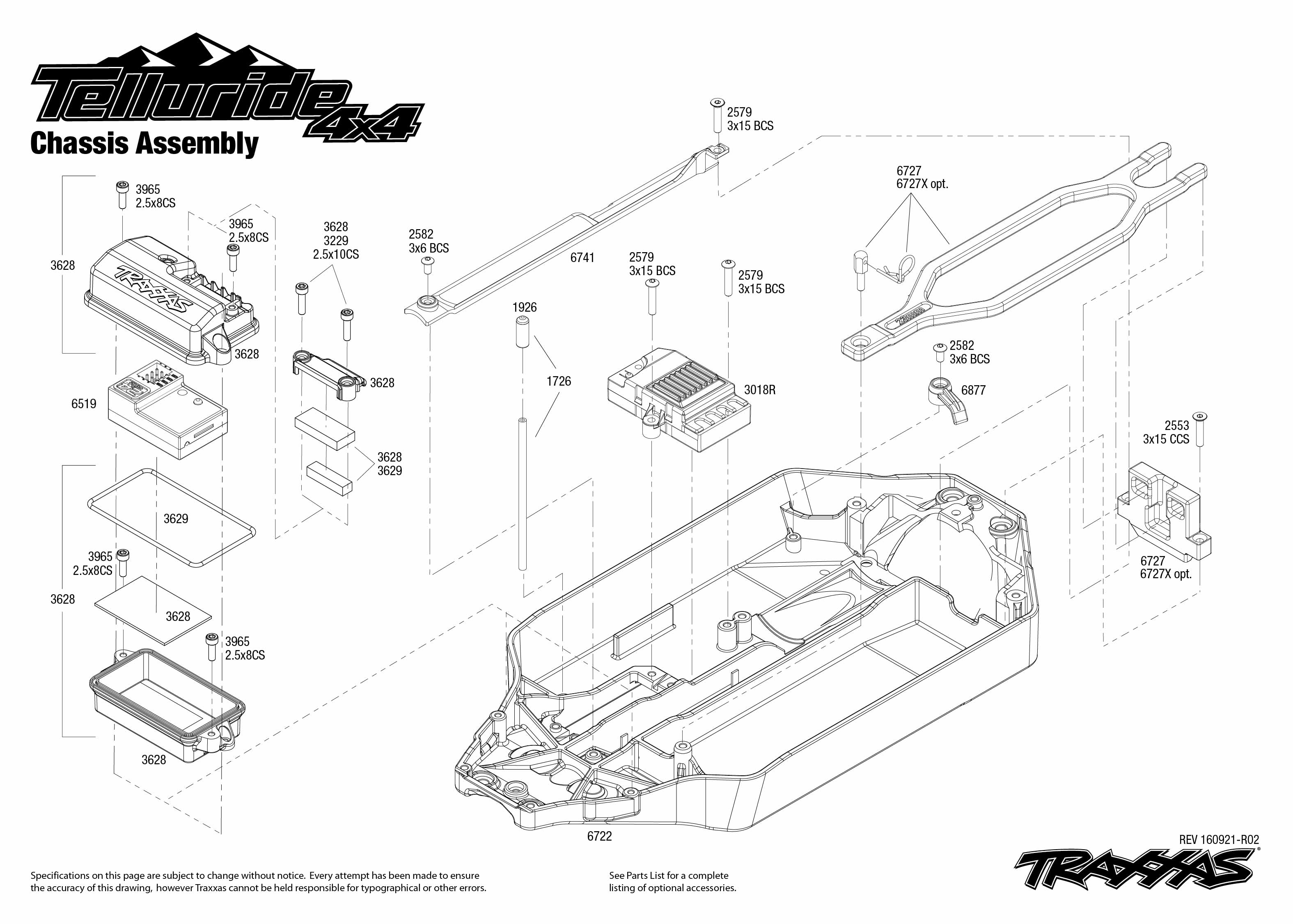 traxxas telluride 4x4 parts