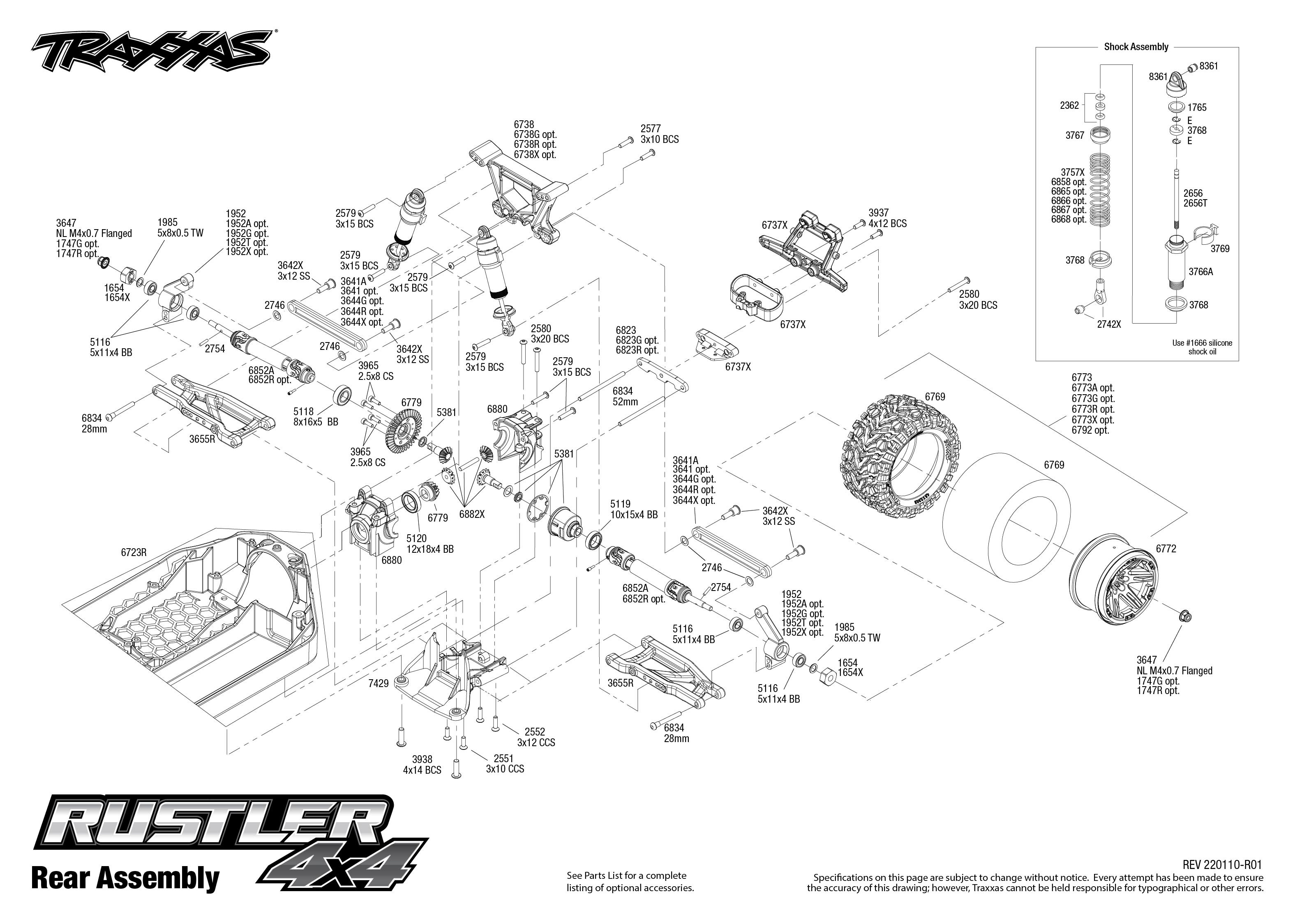 Traxxas slash best sale 4x4 exploded view