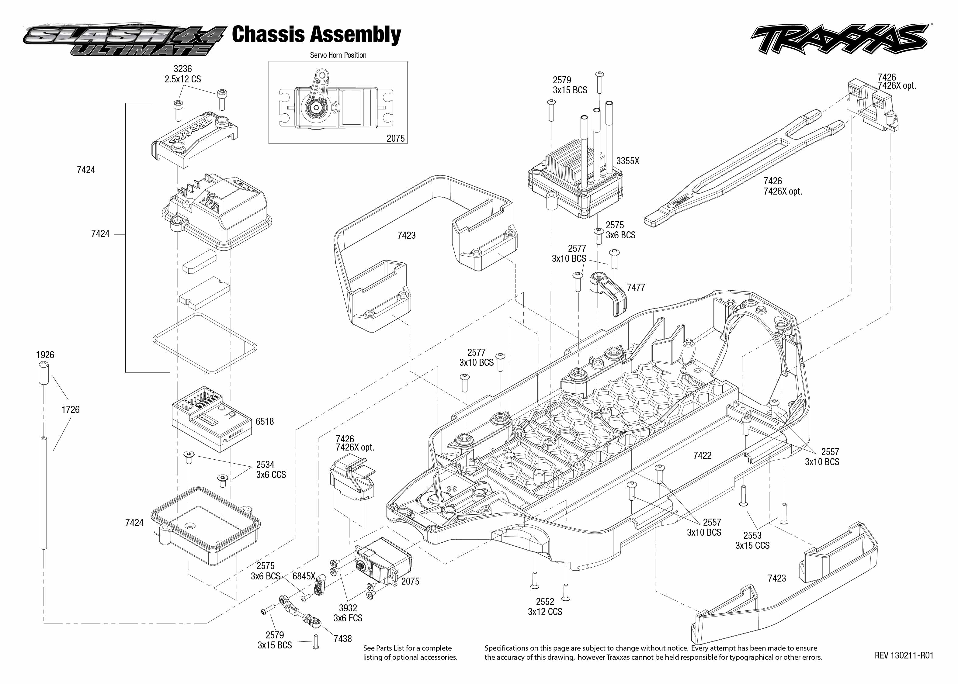 traxxas slash 4x4 parts manual