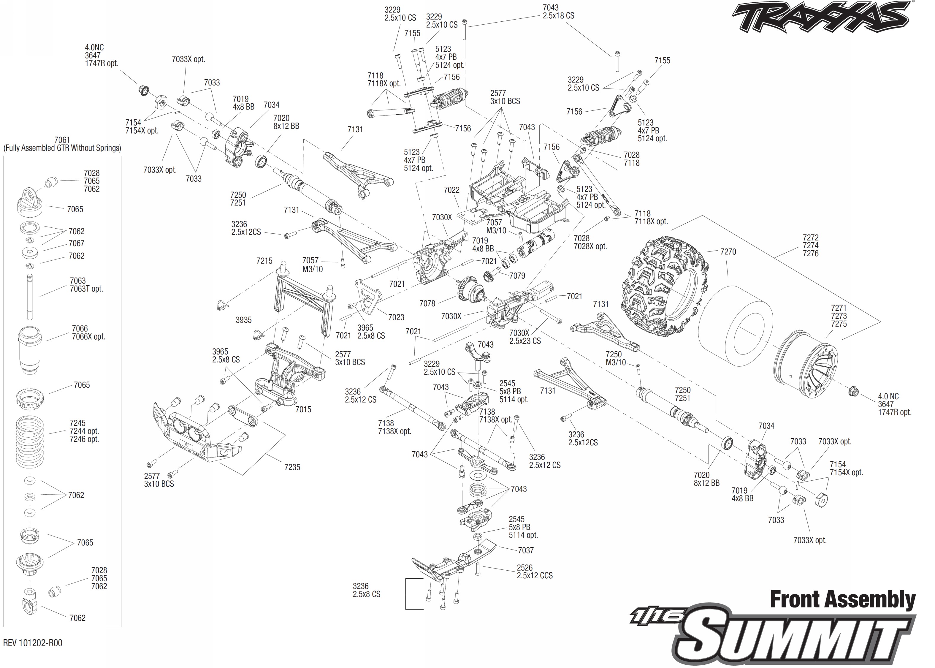 traxxas summit vxl parts