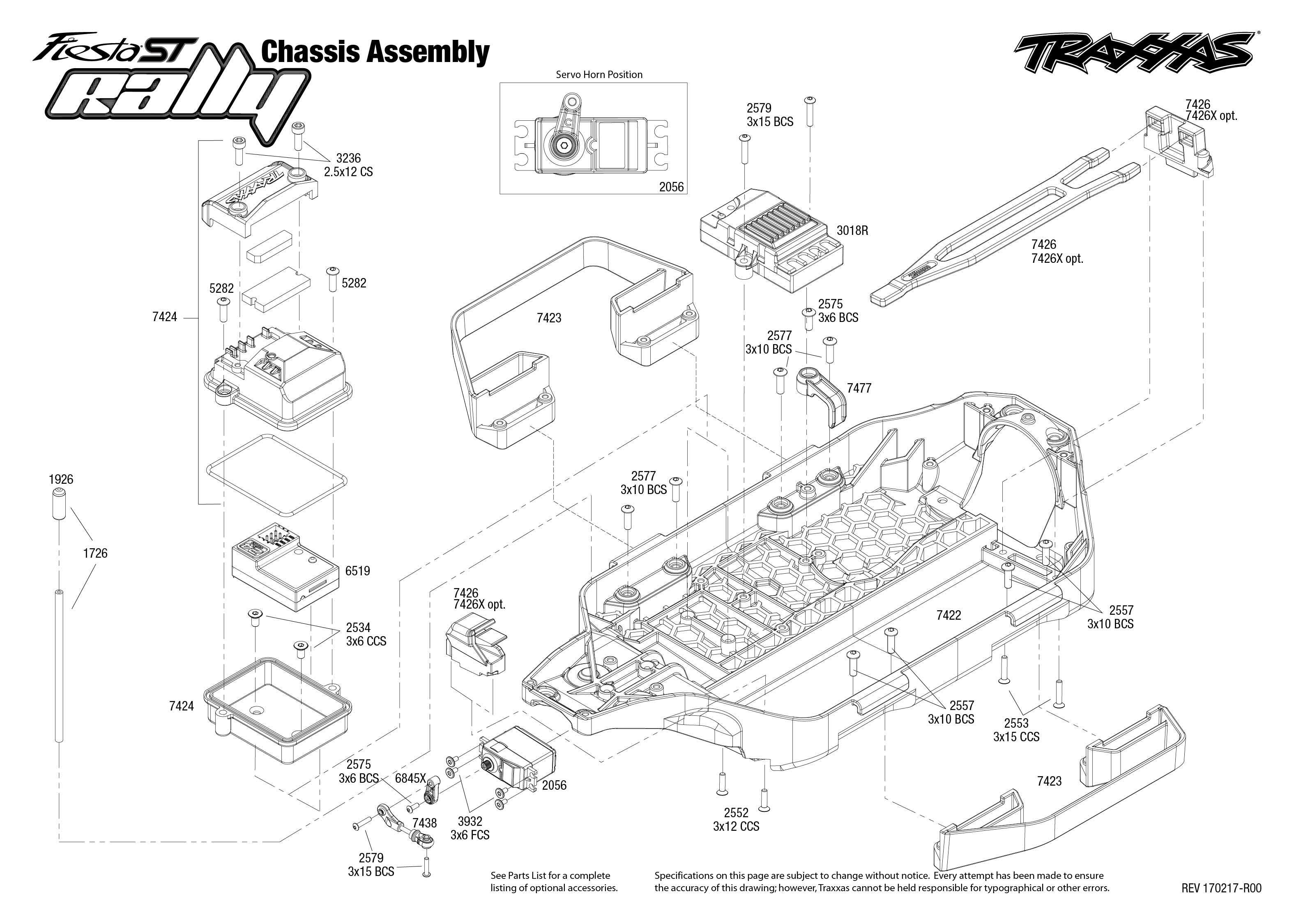 traxxas ford fiesta parts