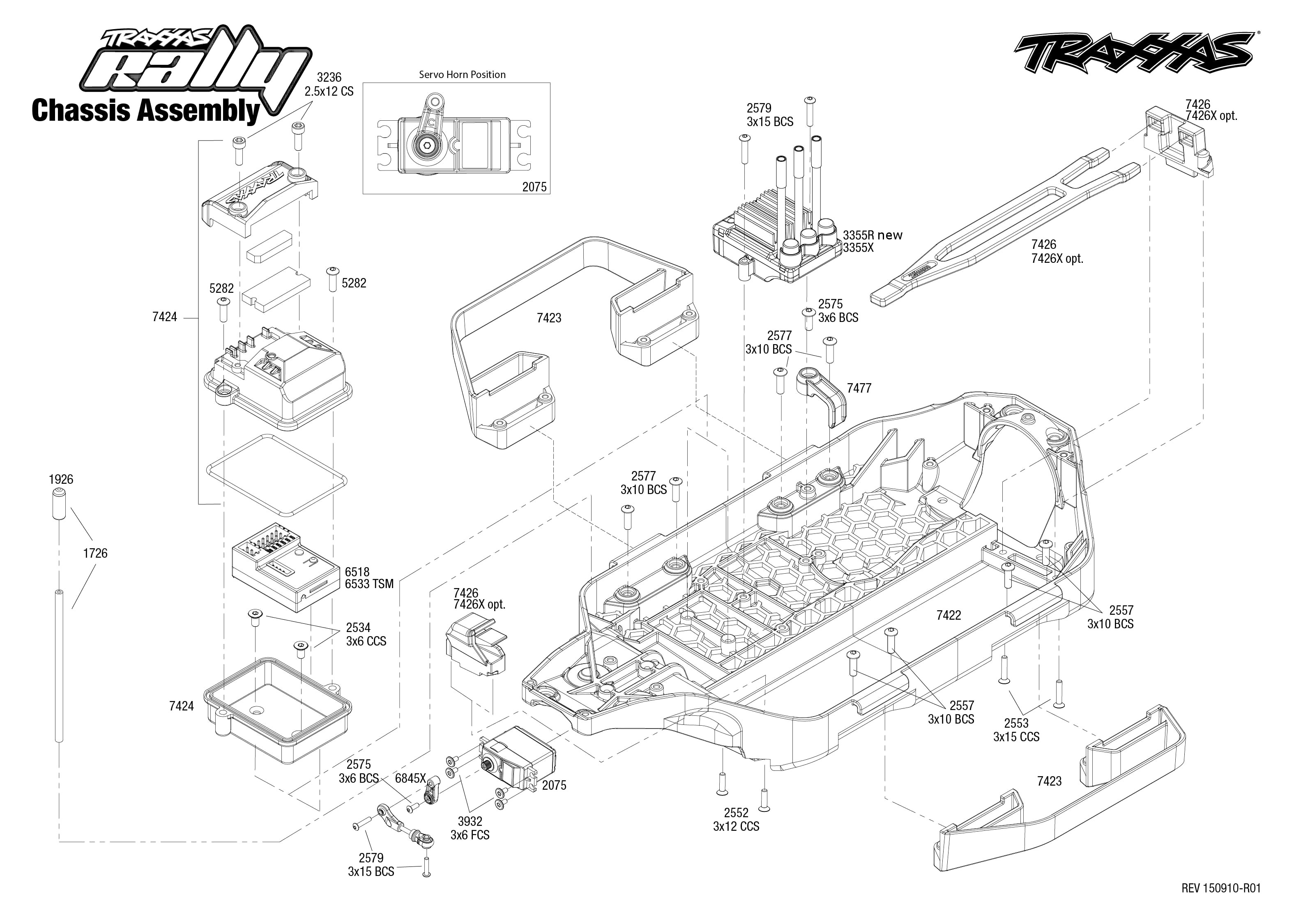 traxxas rally parts