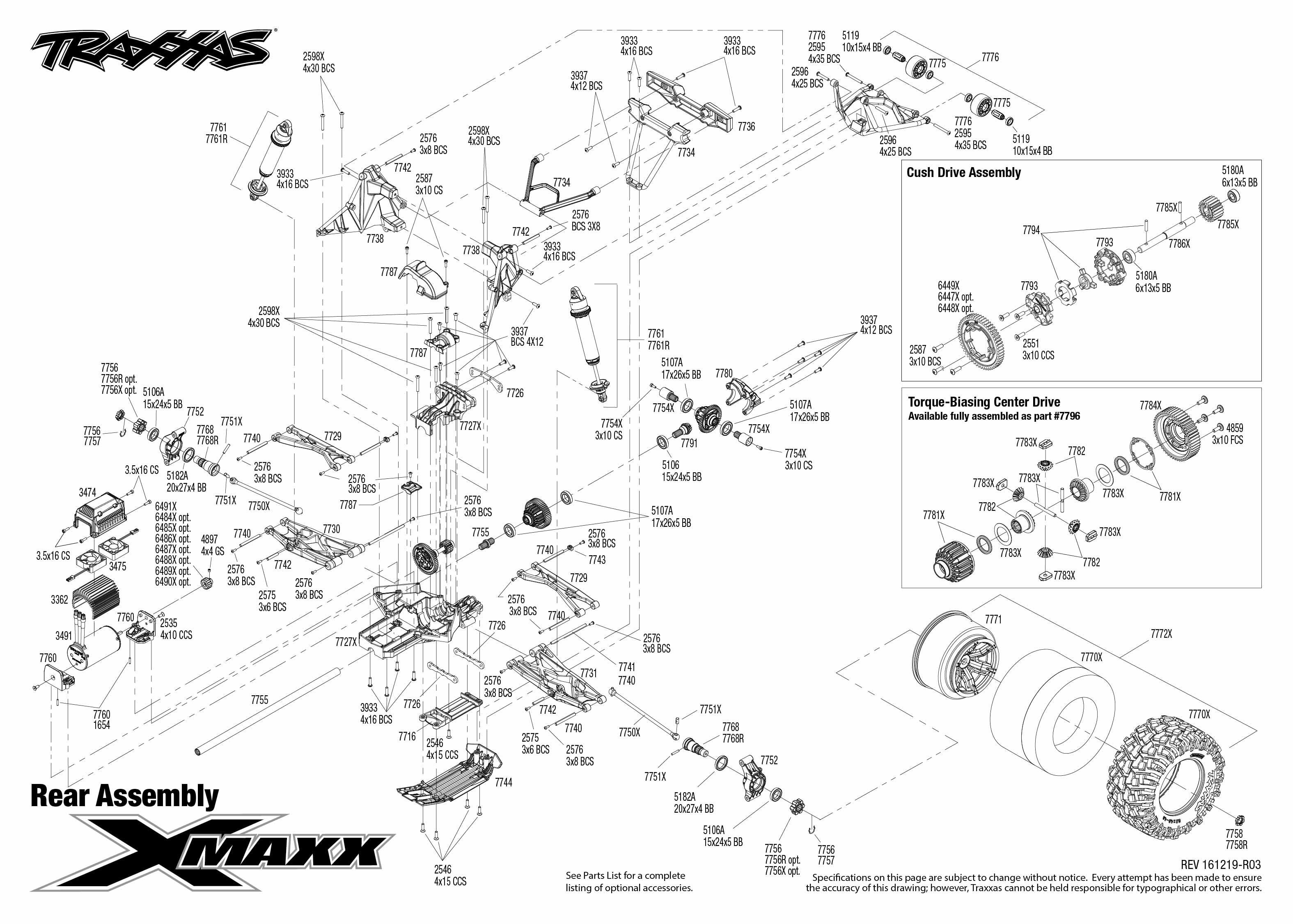 Traxxas x sale maxx parts