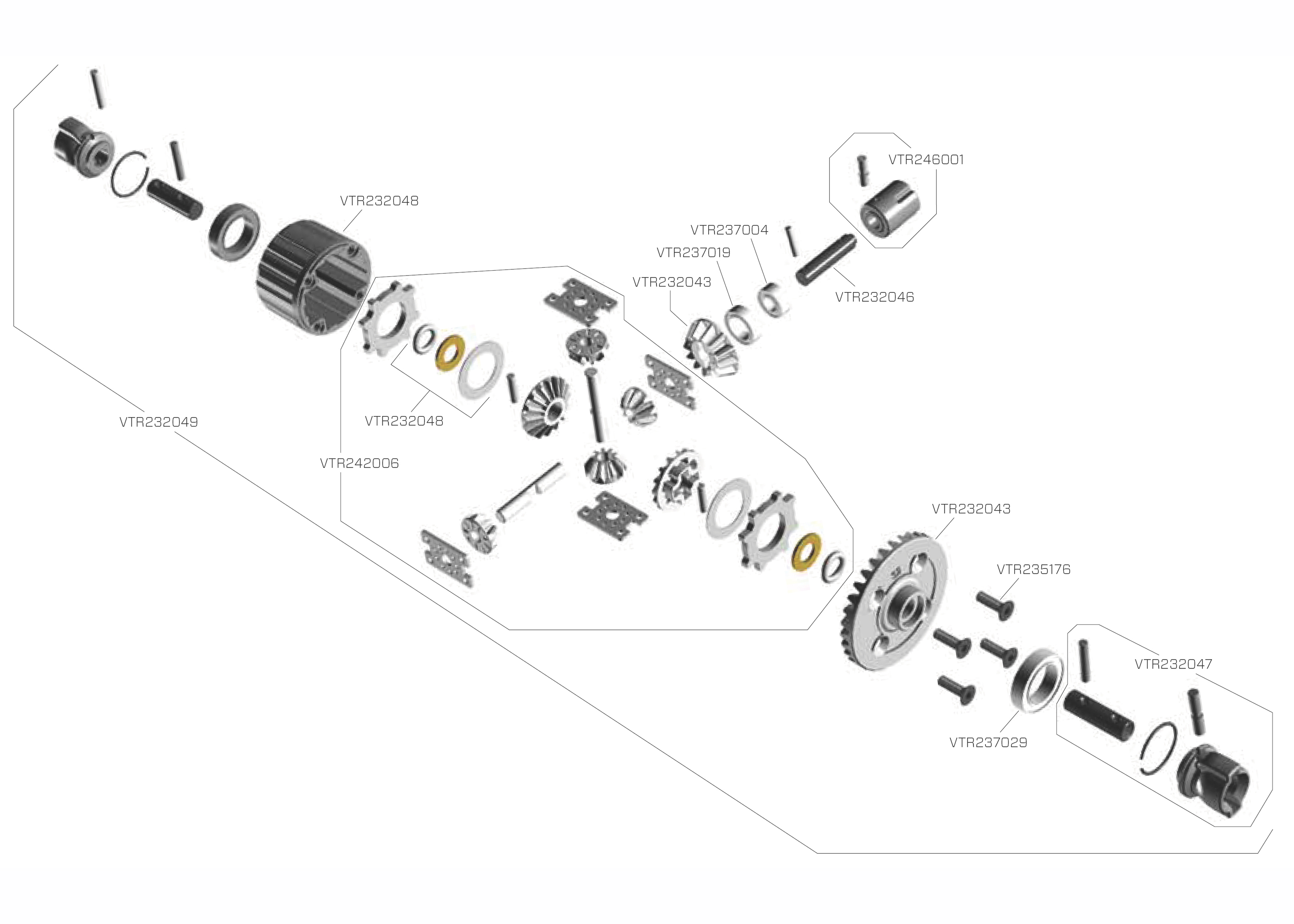 Vaterra v100 clearance parts