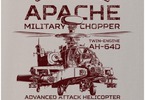 Antonio Men's T-shirt Apache AH-64D