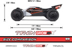 Arrma 1/18 Typhon Grom 223S BLX 1:18 4WD RTR Basic Silver