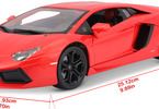 Bburago Plus Lamborghini Aventador LP 700-4 1:18 oranžová metalíza