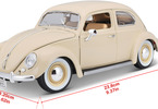 Bburago Volkswagen Kafer Beetle 1955 1:18 béžová