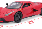 Bburago Ferrari LaFerrari 1:18 červená