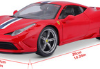 Bburago Ferrari 458 Speciale 1:18 červená