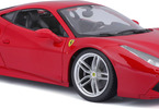 Bburago Ferrari 488 GTB 1:18 červená