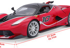 Bburago Ferrari FXX K 1:18 červená metalíza