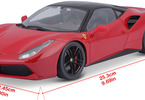 Bburago Signature Ferrari 488 GTB 1:18 červená