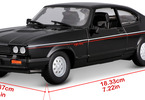 Bburago Plus Ford Capri 1982 1:24 black