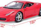 Bburago 1:24 Ferrari 458 Italia red