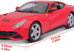 Bburago Ferrari F12 Berlinetta 1:24 červená