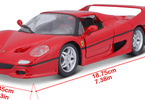 Bburago Ferrari F50 1:24 červená