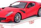 Bburago Ferrari F12TDF 1:24 červená