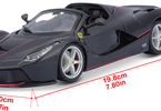 Bburago Ferrari LaFerrari Aperta 1:24 černá metalíza