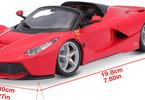 Bburago Ferrari LaFerrari Aperta 1:24 červená