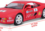 Bburago 1:24 Ferrari Racing F355 Challenge red