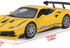 Bburago Ferrari 488 Challenge 1:24 žlutá