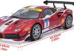 Bburago Ferrari 488 Challenge 2017 1:24 červená