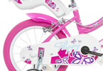 DINO Bikes - Children's bike 14" Flappy Pink