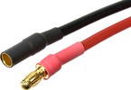 Connector Gold Plated 3.5mm w/ wire 14AWG 10cm (1 pair)