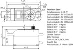 H-Speed servo HSX102 14kg.cm 0.086s/60° 25T