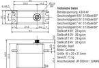 H-Speed servo HSX812 32kg.cm 0.135s/60° 25T